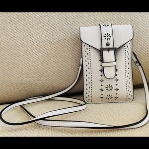 Mellow World White Leather Crossbody Bag